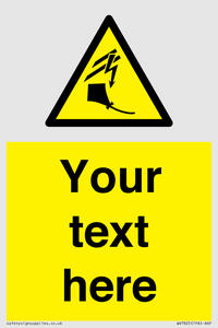 Custom warning kite flying near powerlines